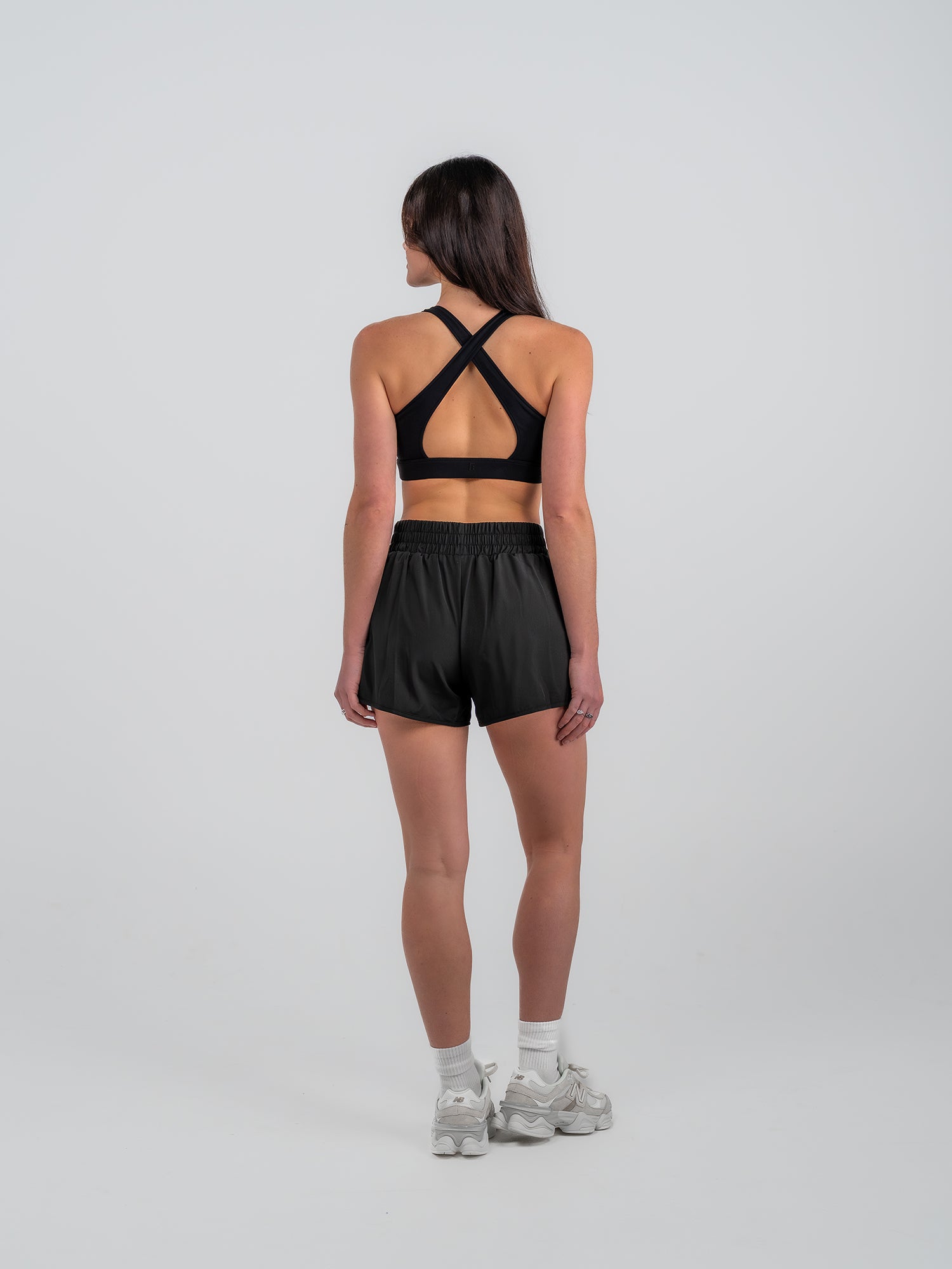 Albert Park Black Running Shorts