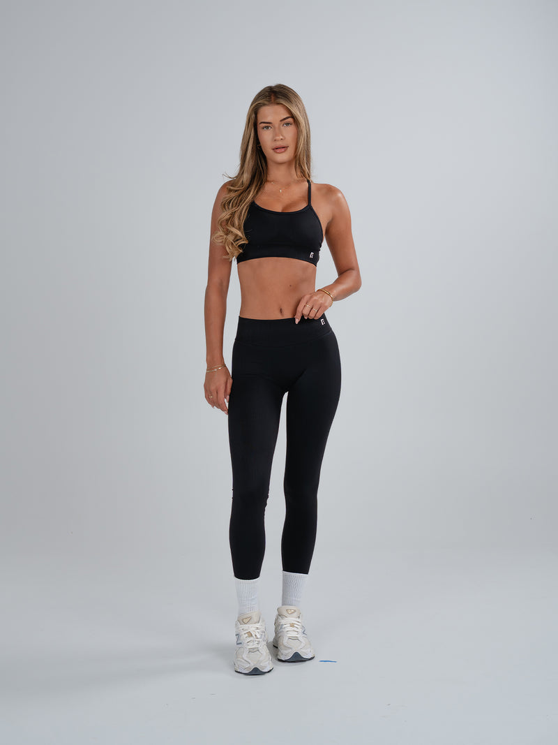 Laguna Mid-Rise Seamless Compression Leggings