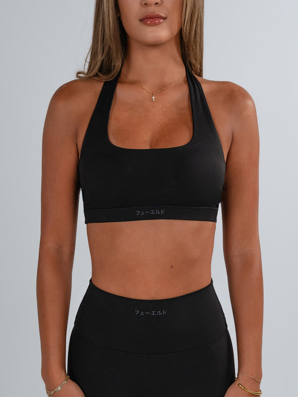 Suzuka Halter Neck Twist Back Sports Bra